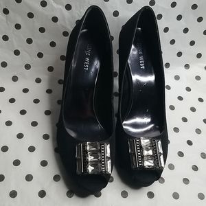 Nine West Peep Toe Shoes with Rhinestones